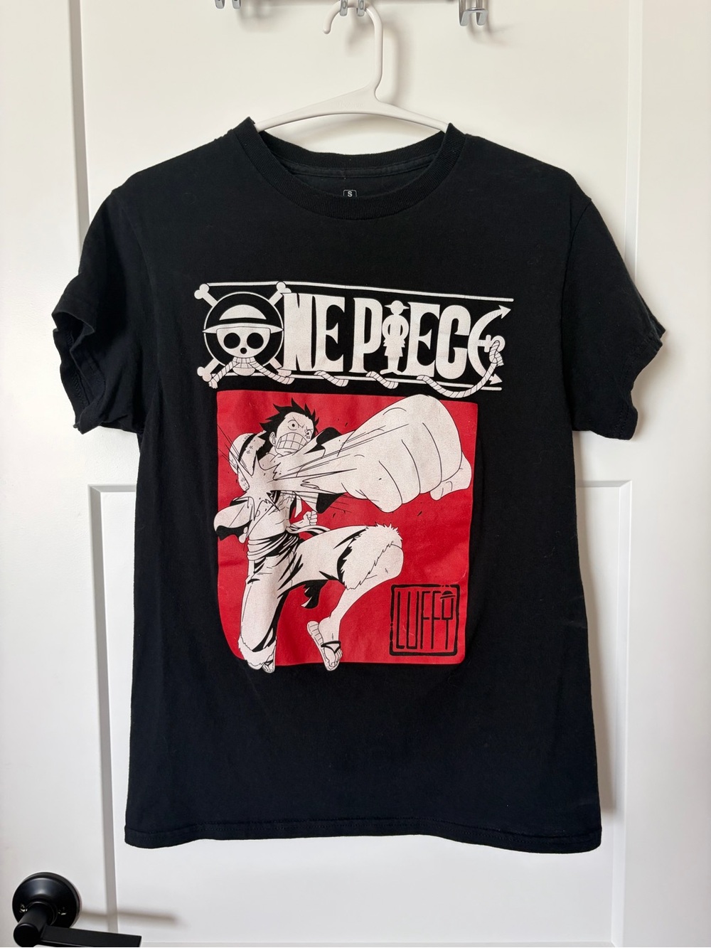 Ripple Junction Black Tee with White One Piece Logo